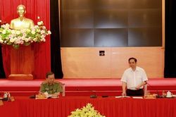 Ban Bí thư làm việc với Ban Thường vụ Đảng ủy Công an Trung ương