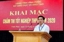Vĩnh Phúc: Huy động 92 cán bộ, giáo viên chấm bài thi tự luận Ngữ văn