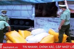 Hà Tĩnh: Bắt ô tô chở hơn 1 tấn ruốc bông không rõ nguồn gốc