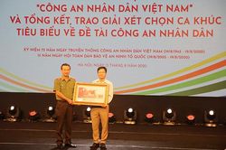 Phát hành bộ tem bưu chính và trao thưởng cho các tác giả có ca khúc tiêu biểu về CAND