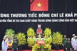 Cử hành trọng thể lễ viếng Nguyên Tổng Bí thư Lê Khả Phiêu