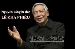Sáng nay, tổ chức trọng thể Lễ viếng nguyên Tổng Bí thư Lê Khả Phiêu