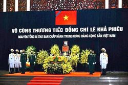 12 giờ 30 phút trưa 15/8 sẽ diễn ra lễ truy điệu và an táng nguyên Tổng Bí thư Lê Khả Phiêu