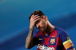 Messi thất thần, bất lực trong thất bại muối mặt của Barca