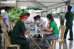 Lập chốt đo thân nhiệt, khai báo y tế tại nhiều đường từ Hải Dương về Hải Phòng