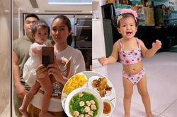 Lê Phương khoe mâm cơm nhà chất lượng, bảo sao chỉ số của con gái 1 tuổi không vượt trội