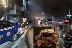 Xế hộp Lexus gây tai nạn, 2 người thương vong