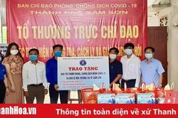 Đoàn Khối Cơ quan và Doanh nghiệp tỉnh Thanh Hóa hỗ trợ nhu yếu phẩm phòng chống dịch bệnh COVID -19 tại Sầm Sơn