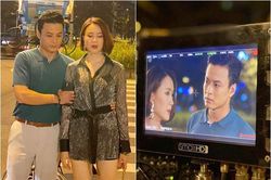 Hồng Diễm ăn vận sành điệu được Hồng Đăng ôm eo, ánh nhìn say đắm cả thập kỷ