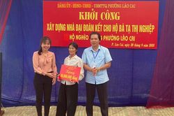 Khởi công xây dựng nhà 'Đại đoàn kết' cho hộ nghèo
