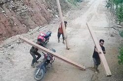 Lâm tặc vận chuyển gỗ giữa dịch Covid-19