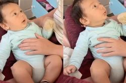 Bé 10 tuần tuổi lần đầu nói 'I love you'