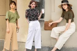 Diện quần lửng ống rộng rất thoải mái, nhưng nàng cần biết những mẹo này để không bị dìm dáng