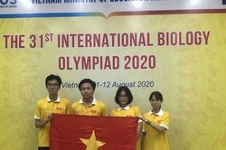 Việt Nam thắng lớn tại kỳ thi Olympic Sinh học quốc tế 2020