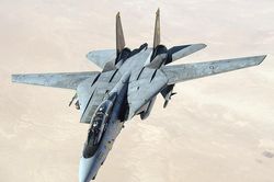 Cận cảnh tiêm kích F-14 Tomcat siêu thanh chao lượn trên bầu trời