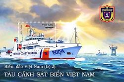 Phát hành bộ tem về biển, đảo với chủ đề 'Tàu cảnh sát biển Việt Nam'