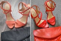 Cô gái tạo ra một đôi giày mới bằng cách quét sơn lên giày cũ