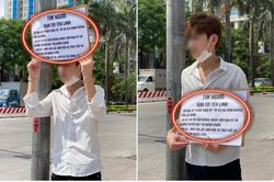 Chàng trai đứng giữa đường cầm bảng tìm bạn gái, đọc đến nội dung bên trong lại càng bất ngờ hơn