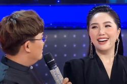 Bảo Thy không ngại khoe cằm nọng trên sóng truyền hình