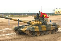 Đội tuyển xe tăng Việt Nam thi đấu trận thứ 2 vào chiều nay