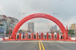 Hà Nội thông xe cầu vượt 560 tỷ đồng sau gần 10 tháng thi công