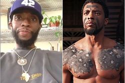 Những hình ảnh cuối đời của tài tử 'Black Panther': Gầy rộc do bệnh, phải chống gậy để đi lại