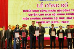 Đại học Luật Hà Nội có Hiệu trưởng mới