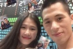 Cầu thủ Đình Trọng tình cảm bên bạn gái sau 3 tháng im ắng