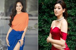 Mai Phương Thúy diện váy xẻ cao khoe chân 'cực phẩm', Khánh Vân trễ nải quyến rũ