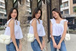 Hoa hậu Lương Thùy Linh bánh bèo đột xuất với áo hai dây baby doll cực kỳ xinh yêu