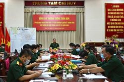Đoàn công tác Bộ Quốc phòng làm việc tại Quân khu 9