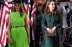 Mê diện váy xanh, vợ Tổng thống Trump nổi bật, Công nương Kate ghi điểm vì nền nã, ngọt ngào