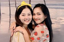 Diễn viên Khánh Hiền hội ngộ Kim Hiền tại Mỹ