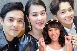 Đi họp mặt chúc mừng Ngô Kiến Huy, Diệu Nhi bị bắt gặp tình tứ với Quang Trung còn bị bà bầu Đông Nhi bơ nhẹ!