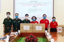 Hội Chữ thập đỏ tỉnh: Tặng vật dụng sinh hoạt cho cán bộ, chiến sỹ bộ đội Biên phòng phòng, chống dịch COVID-19