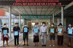 Thêm 13 bệnh nhân COVID-19 ở Quảng Nam xuất viện