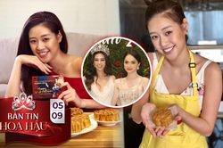 Hoa hậu Khánh Vân tự tay làm bánh trung thu gửi tặng 'cô giáo' Hương Giang