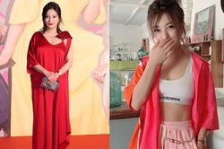 Từng mặc cảm về body đầy mỡ thừa, Triệu Vy bất ngờ mặc croptop khoe múi bụng săn chắc