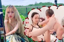 Mẹ trẻ Đà Lạt dùng chân tắm cho con, khi nhìn đôi tay ai cũng xúc động