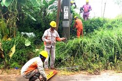 Mưa lớn gây mất điện trên diện rộng