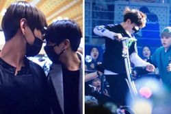 Nhiều lần các chàng trai BTS 'xả thân' bảo vệ nhau trước nguy hiểm