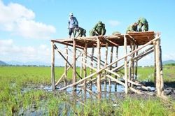 Chốt phòng, chống dịch Covid-19 vượt lũ trên tuyến biên giới An Giang
