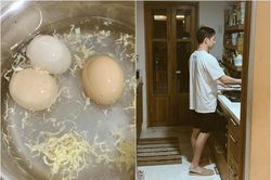 Bạn bè kinh ngạc vì Phan Như Thảo luộc trứng cũng hỏng