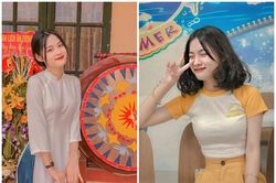 Profile 'xịn xò' của hot girl 2K3 khoe dáng bên trống trường