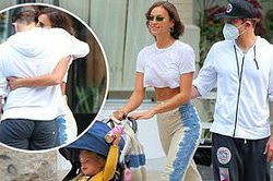 Siêu mẫu Nga Irina Shayk ôm tình cũ thân mật trên phố