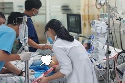 Một bệnh nhi sốc sốt xuất huyết biến chứng suy đa cơ quan