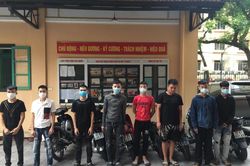 Kéo nhau phóng xe máy tốc độ cao, lạng lách từ Hà Đông lên Hoàn Kiếm