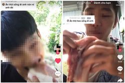 Khoe clip ăn thịt sống, nhiều Tiktoker khiến dân tình phải 'lợm giọng'