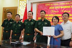 Báo VietNamnet hỗ trợ BĐBP Quảng Trị kinh phí xây dựng chốt phòng, chống dịch Covid-19