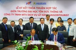 Saigontourist hợp tác với Đại học Tôn Đức Thắng đào tạo nhân lực chất lượng cao